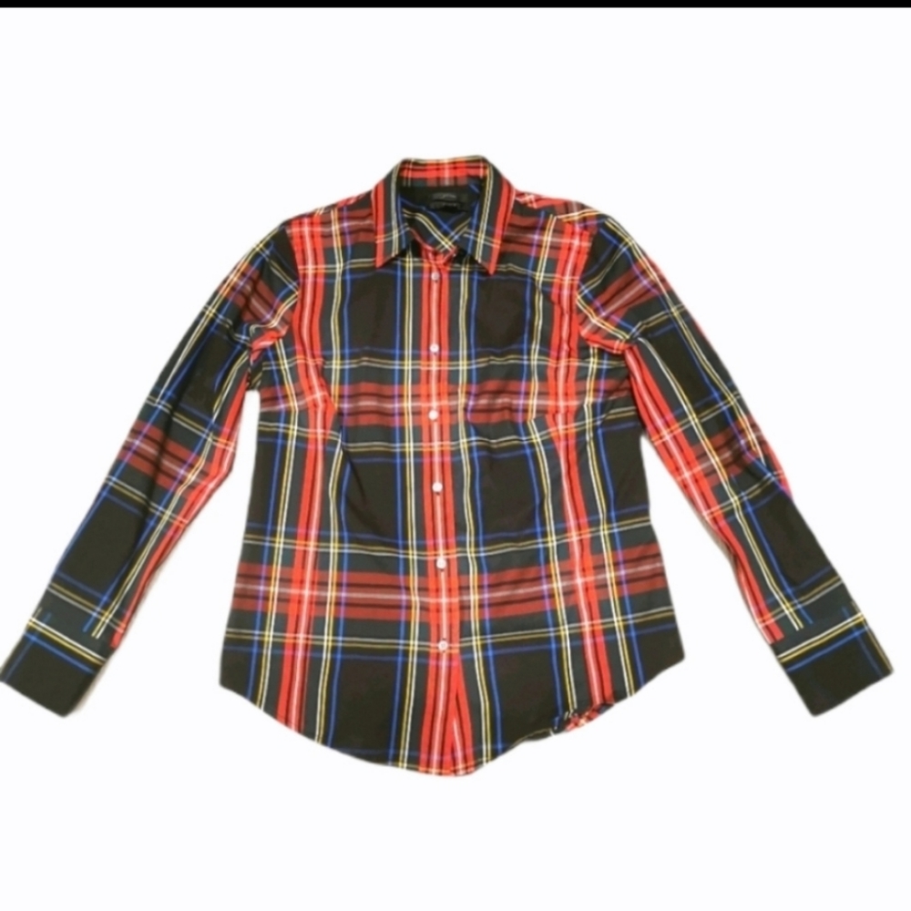 New J. Crew button down Stewart plaid shirt - Picture 5 of 7